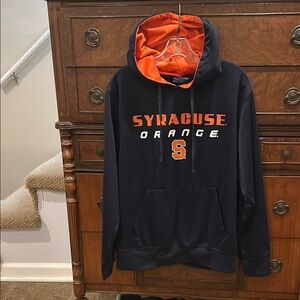 Syracuse University Pullover Hoodie Navy Orange Men's size Large